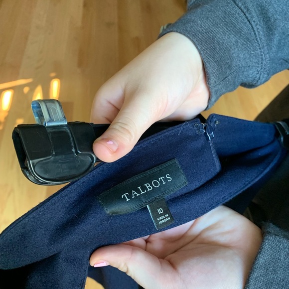 Talbots wool navy blue skirt - Picture 3 of 3